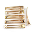 10 pinces clip 8cm doré, accessoire cheveux, pinces cheveux