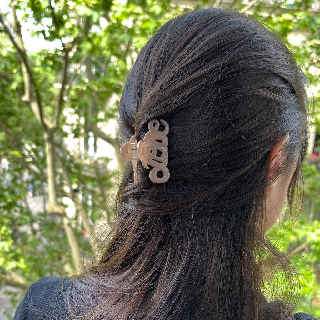 Petite pince cheveux "Love" Made in France 5.5cm, accessoire cheveux Fabrication française