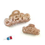 Pince cheveux "Love" en acétate de celluloïd 8.5cm, accessoire cheveux Fabrication française
