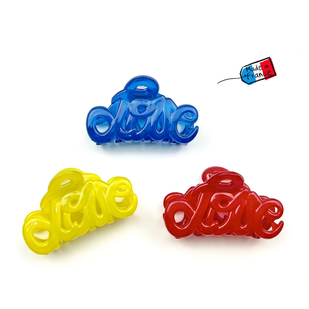 Petite pince cheveux "Love" Made in France 5.5cm, accessoire cheveux 