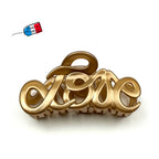 Pince cheveux "Love" en acétate de celluloïd 8.5cm, accessoire cheveux Fabrication française