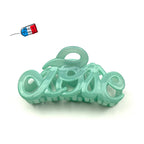 Pince cheveux "Love" Made in France 8.5cm, accessoire cheveux Fabrication française